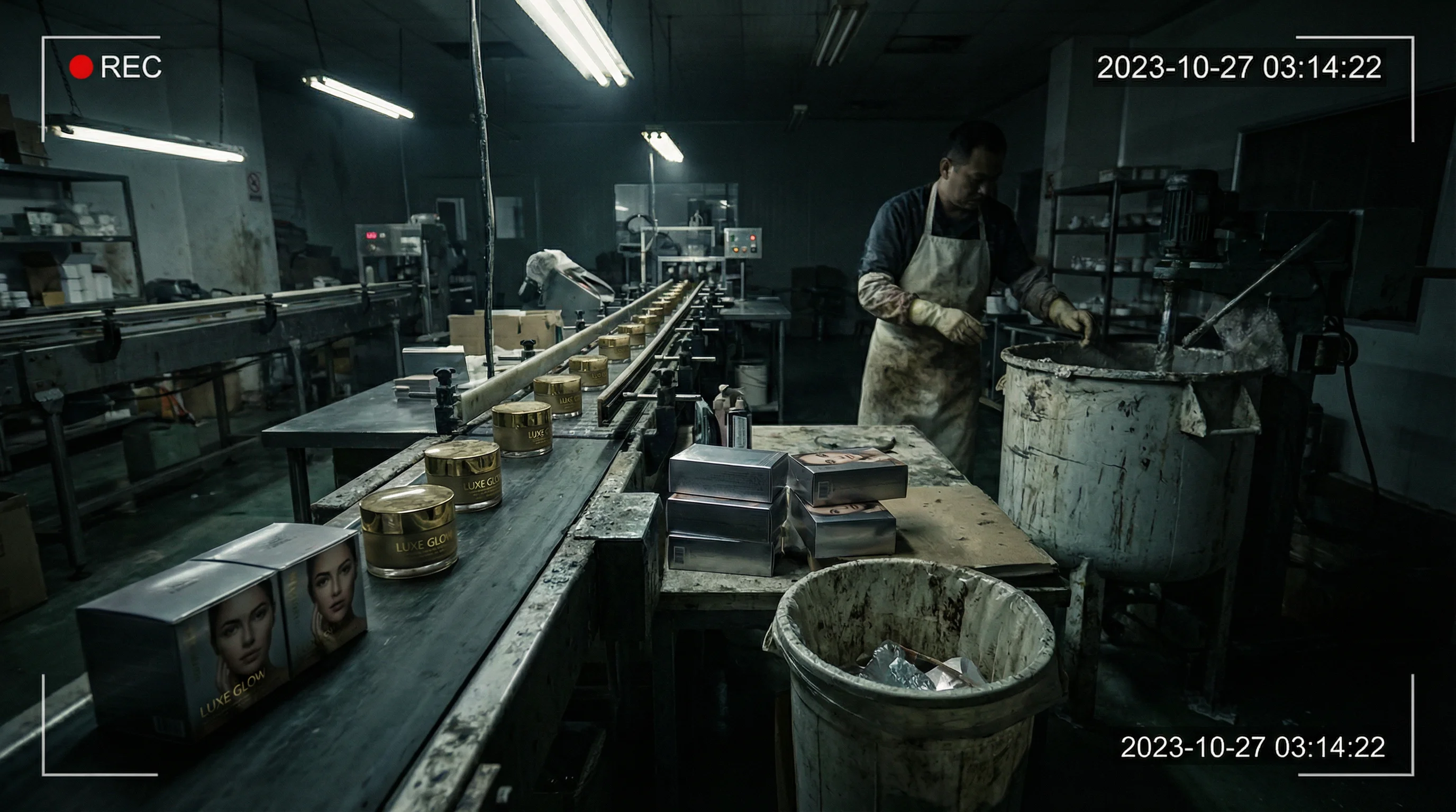 黑料网 - 知名美妆博主自有品牌代工厂暗访实录：宣传与实际严重不符